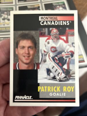#ad Patrick Roy 1991 92 Pinnacle #175 Montreal Canadiens HOF Goalie C $2.00
