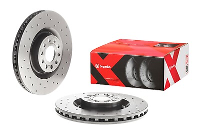 #ad Brembo Xtra Front Left or Right Drilled Disc Brake Rotor For VW CC Passat R32 $108.95