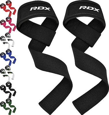#ad Weight Lifting Straps by RDX Deadlift Powerlifting Wrist Wraps for Gym Workout $8.99