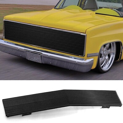 #ad Billet Grille For 81 87 Chevy GMC Pickup Suburban Blazer Jimmy Front Black Grill $119.99