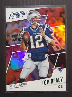 #ad 2018 Prestige Tom Brady #75 Green Parallel Patriots $3.99
