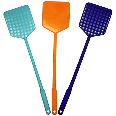 #ad 3 PC HEAVY DUTY FLY SWATTER PACK Plastic Bug Mosquito Insect Wasp Killer Catcher $6.95