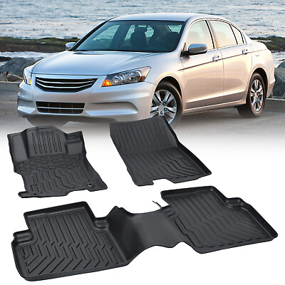 #ad Floor Mats Liner 3D Carpets For Honda Accord Coupe Sedan 2008 2012 All Weather $61.99