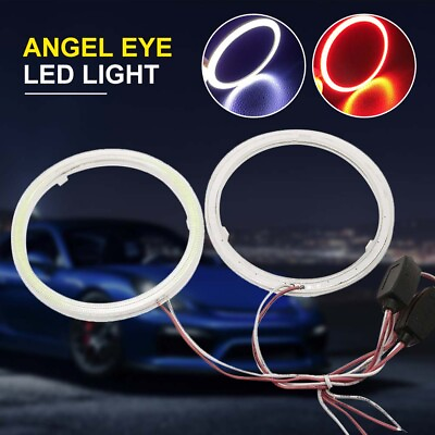 #ad 1PC LED Headlight Angel Eye Bulb Super Bright Halo Ring DRL 12V Waterproof Light $7.55