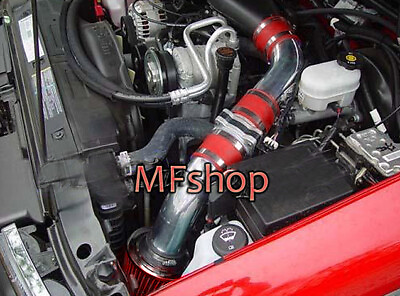 #ad RED For 1996 2005 Chevy Blazer 4.3L V6 Pickup Cold Air Intake Kit Filter $49.50