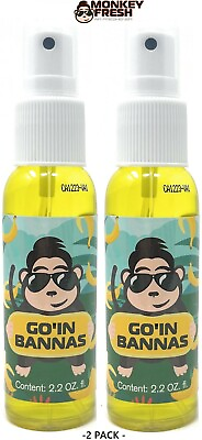 #ad 2 x Monkey Fresh Liquid Air Freshener BANANA Bananas Scent 2.2oz $6.99