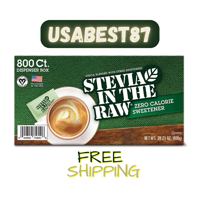 #ad #ad Stevia In The Raw Plant Based Zero Calorie Sweetener Packets 800 ct $20.95