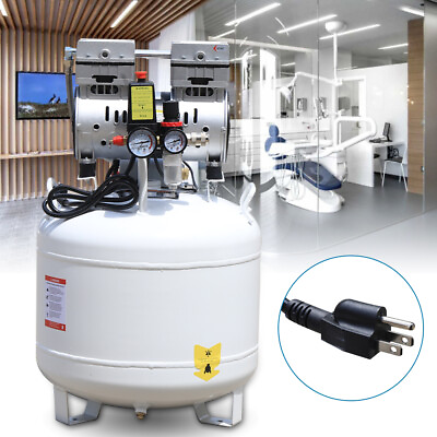 used Air Compressor 750W Noiseless Oil Free Air Compressor For Medical Dental $269.00