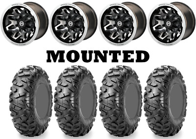 #ad Kit 4 Maxxis Bighorn Radial Tires 30x10 14 on Moose 416X Machined Wheels 1KXP $1640.69