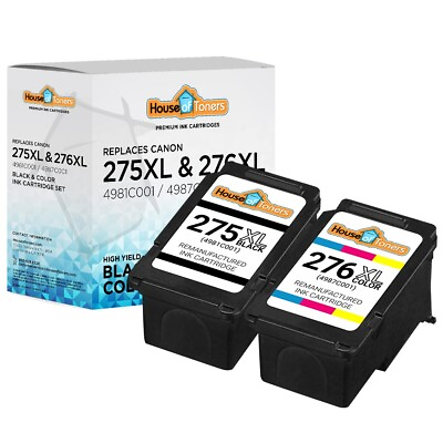 #ad For Canon PG 275XL CL 276XL Combo for PIXMA TS3520 TS3522 TR4720 $19.95