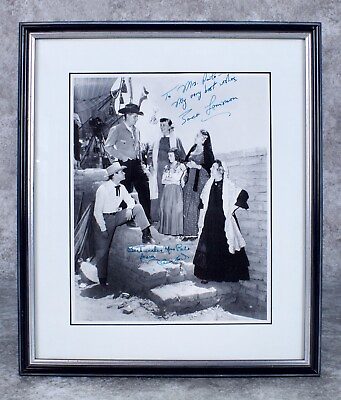 #ad Jack Lemmon Signed Glenn Ford From The Movie Cowboy 1958 Black and White $90.00