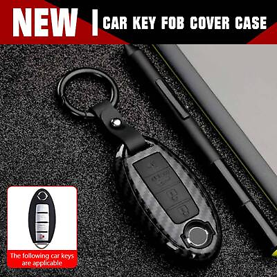#ad #ad ABS Carbon Keychains Key Cover Case Fit for Nissan accessories $10.99