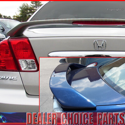 #ad 2001 2002 2003 2004 2005 HONDA CIVIC 4Dr OE Style Trunk Spoiler Wing UNPAINTED $75.04