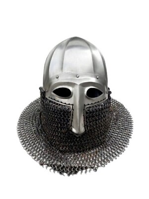 #ad Medieval Tournament Helmet with Fluting Tempered Spring Steel Gift $169.00