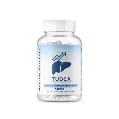 #ad TUDCA 500mg 60 Day Supply Tauroursodeoxycholic Acid 2 MONTH SUPPLY $24.98