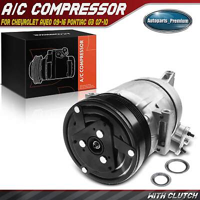 #ad New AC Compressor w Clutch for Chevrolet Aveo 2009 2016 Pontiac G3 07 10 1.6L $109.99