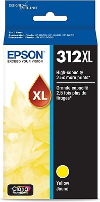 #ad Epson T312XL420 Claria Photo HD Yellow High Capacity Cartridge Ink 2 Pack C $37.00