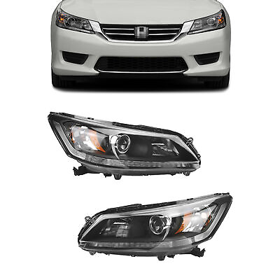 #ad Left amp; Right Halogen Headlights Headlamps For 2013 2015 Honda Accord Sedan $116.25