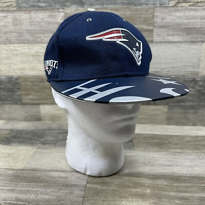 #ad New England Patriots NFL New Era Fits Leather Vintage Collection Snapback Hat $14.99