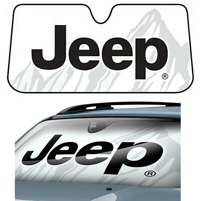 #ad ⭐️⭐️⭐️⭐️⭐️ New Jeep SUV Universal Windshield Folding Front Sun Shade Sunshade $24.75