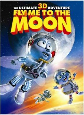 #ad Fly Me to the Moon Anaglyph 3D DVD VERY GOOD $5.16