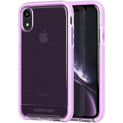 #ad New Genuine Case Tech21 Evo Check iPhone XR Orchid $8.95