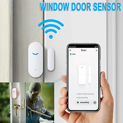#ad Wireless Wifi Home Window Door Burglar Security Alarm Sensor System Alexa Google $10.50