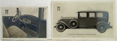 #ad 1928 1930 Horch 8 Pullman Limousine 6 7 Passenger Model Press Photos $35.60