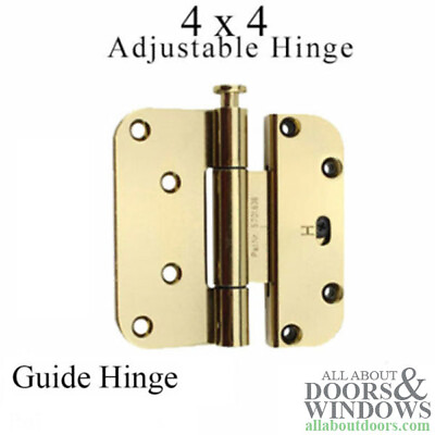 #ad Millennium 2D Adjustable 4 x 4 Guide Hinge Brass Horizontal Adjustable Hinge $21.03