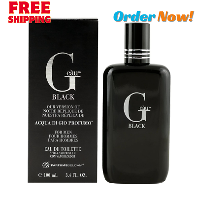 #ad Parfums Belcam G Eau Black Eau De Toilette Cologne for Men 3.4 Fl oz $14.00
