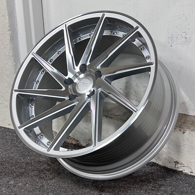 #ad 19quot; STAGGERED 8.5 9.5 SILVER MACHINE SWIRL CONCAVE STYLE WHEELS RIMS 5X114.3 $939.99