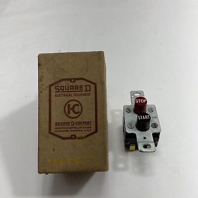#ad Square D B 30 9001 Start Stop Standard Push Button Switch $32.77