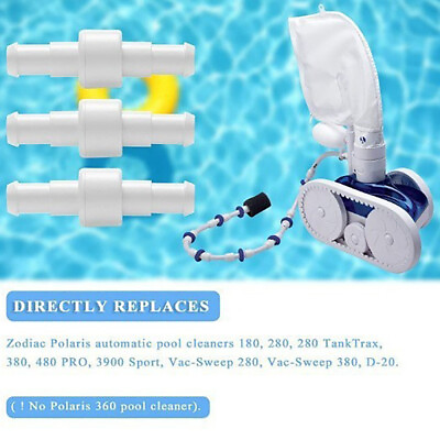 #ad 3X D20 Hose Pool Cleaner Hose Ball Bearing Swivel For Zodiac Polaris 180 280 380 $16.88