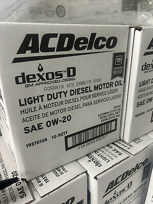 #ad 6 Qts 19370138 AC Delco Motor Oil 0W 20 Dexos D 10 9277 For your GM 3.0 Diesel $49.99