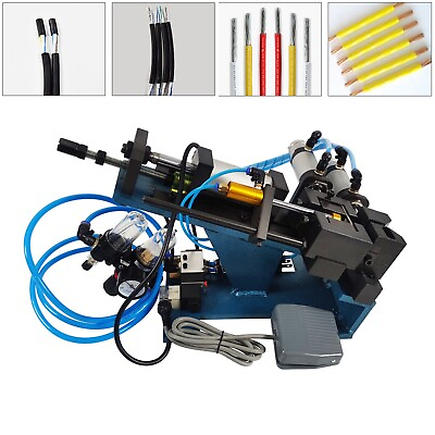 #ad TD 305 Pneumatic Electric Air Wire Cable Stripping Machine Adjustable 110V $243.46
