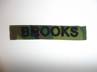 #ad e2217 Vietnam US Army Navy Air Name Tape BROOKS ERDL Camouflage in country IR14C $20.00