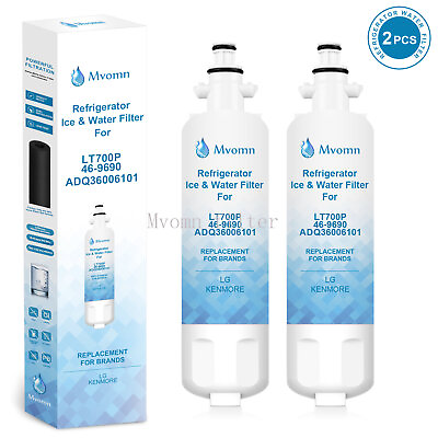 #ad 2 Pack 9690 Kenmore 469690 Replacement Refrigerator Water Filter By MVOMN USA $19.98
