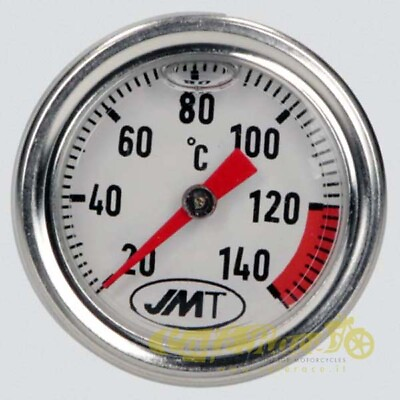 #ad Thermometer Engine Oil Chrome Plated White Bottom Thread Ø 20 X 15 MM $61.45
