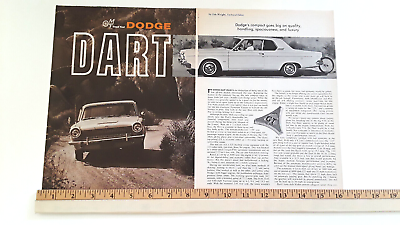 #ad 1963 DODGE DART ORIGINAL ARTICLE $9.95