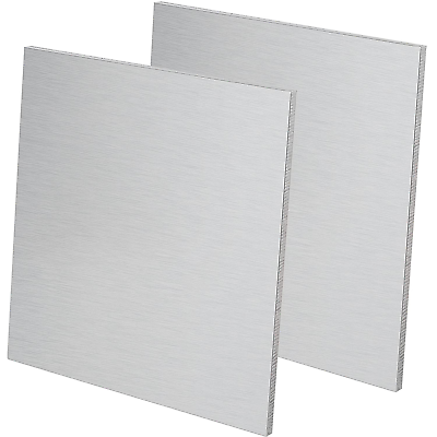 #ad 2 PCS 6061 12 x 12 x 1 4 Inch Aluminum Sheet Plate Thick Aluminum Plate Squar $53.99