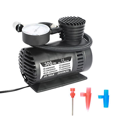 #ad 12V Less Than 300PSI Low Noise High Efficiency H Air Compressor with Pressure $15.89