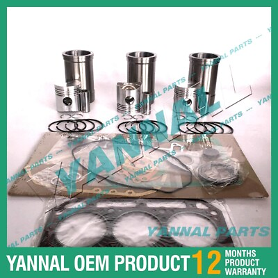 #ad 3x For Yanmar Overhaul Kit With Gasket Set 3T84 Engine Spare Parts $462.93
