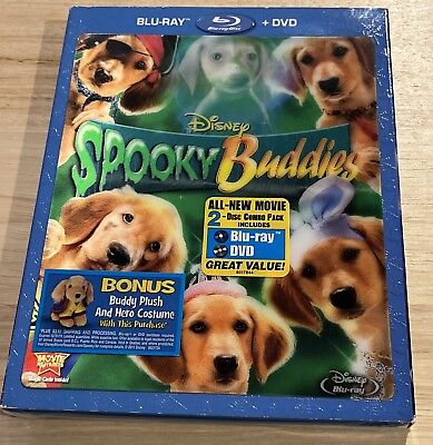 #ad Spooky Buddies Blu Ray DVD Disney 2 Disc Set with Lenticular Slipcover NEW $7.98