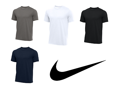 #ad The Original Nike Core Tee Men#x27;s Athletic Cut Short Sleeve Shirt Cotton Workout $9.60