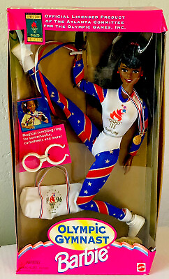#ad 1995 Mattel Olympic Gymnast Barbie Atlanta Olympics Model 15124 Unopened $29.99