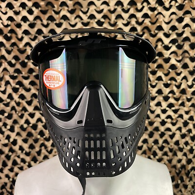 #ad NEW Jt ProFlex Thermal Paintball Mask Black Black w Smoke Lens $89.95