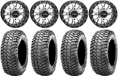 #ad System 3 ST 3 Machined 14quot; Wheels 28quot; Liberty Tires Yamaha Grizzly Rhino $1272.00