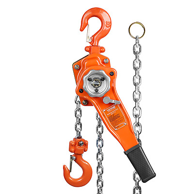 #ad VEVOR Lever Block Chain Hoist G80 Ratchet Hoist 0.75Ton Capacity 10ft Lifter $51.84