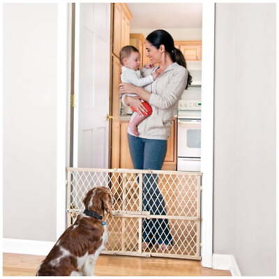 #ad Position amp; Lock Adjustable Wood Baby Gate Infants Toddlers amp; Pets 26quot; 42quot; $15.00