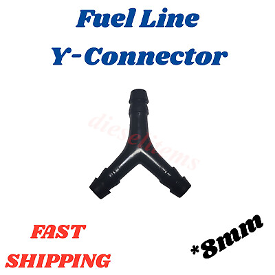 #ad Fuel Line Splitter Connector Diesel Gas Water fits line with ID of 8mm 5 16quot; $4.99